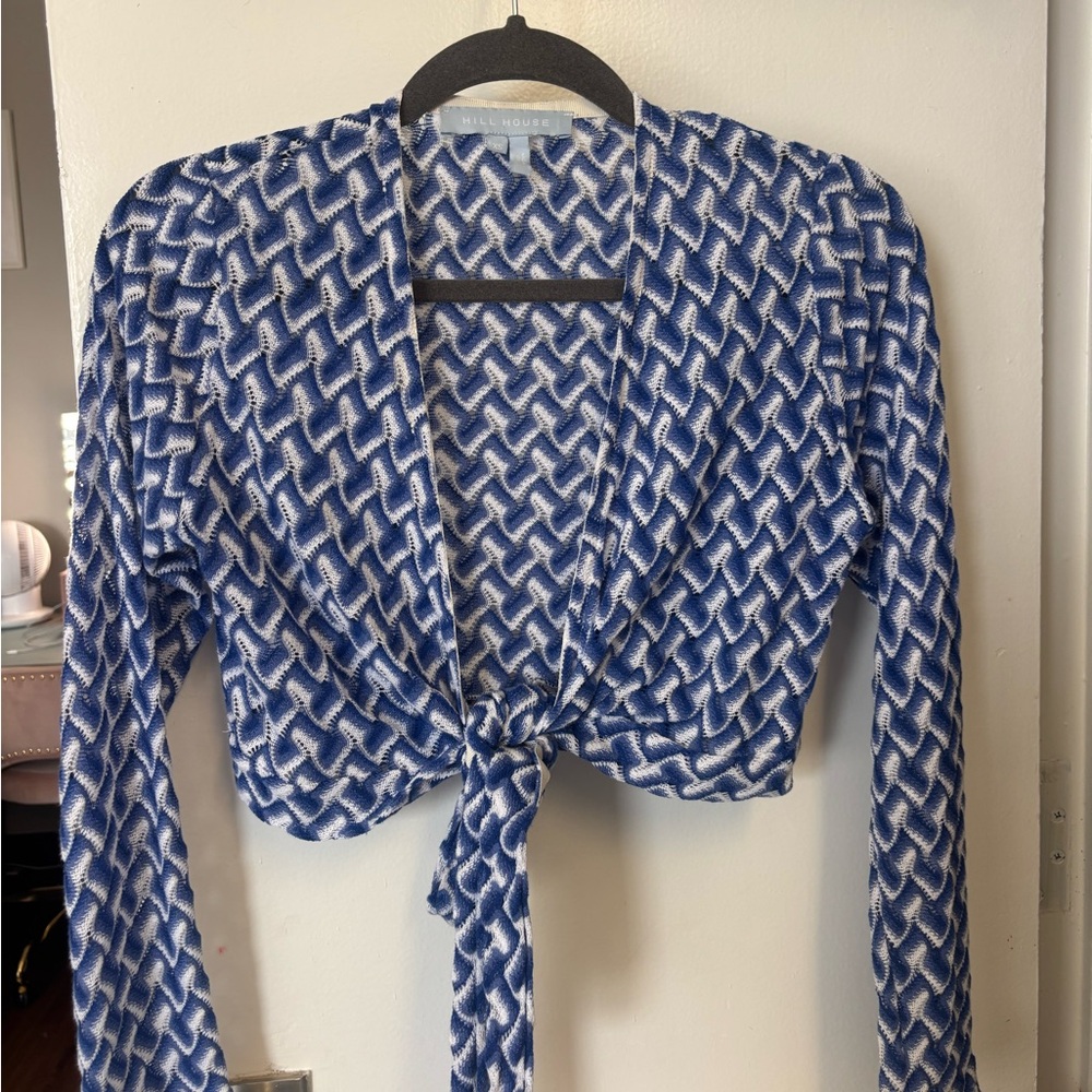 Hill House Raschel Knit Ballet Wrap Top - Picture 3 of 5